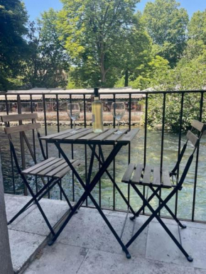 Riverside flat between Isle sur la Sorgue & Gordes
